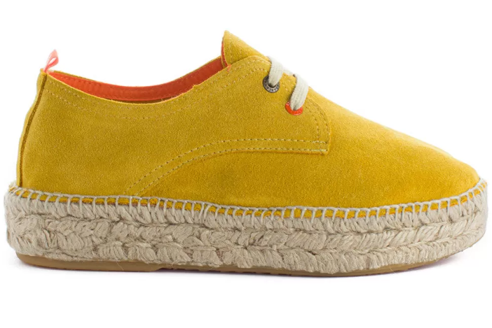 Shop Blucher A Buccia Di Limone Donna Espadrillas Con Lacci