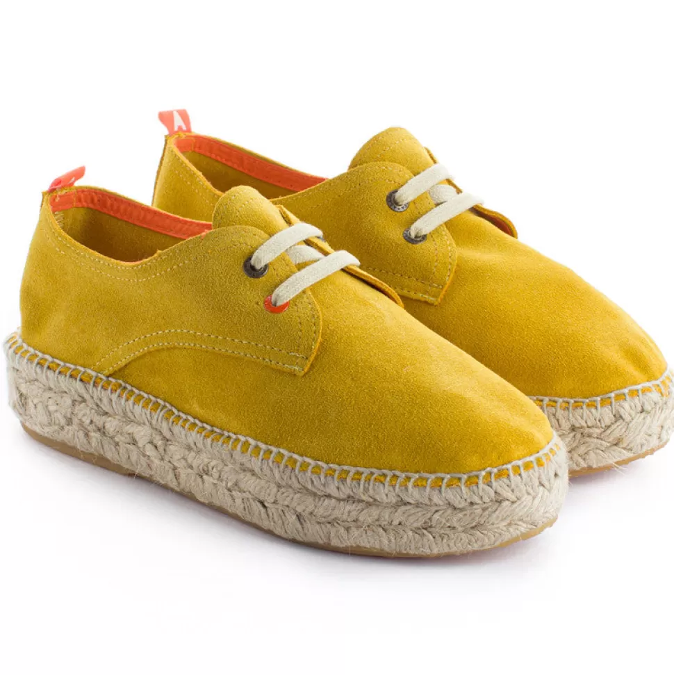 Shop Blucher A Buccia Di Limone Donna Espadrillas Con Lacci