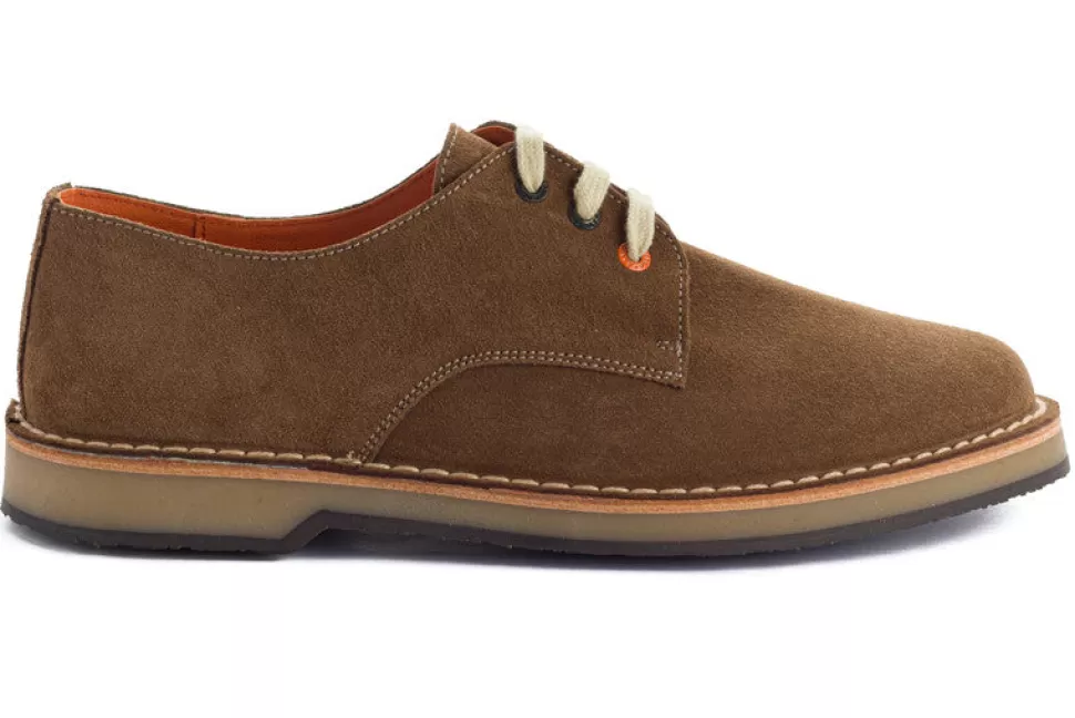 New Blucher In Pelle Crosta Terrestre Uomo Scarpe Di Pelle