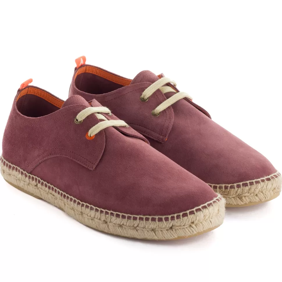 Store Blucher Piel Morado Uomo Espadrillas Estive