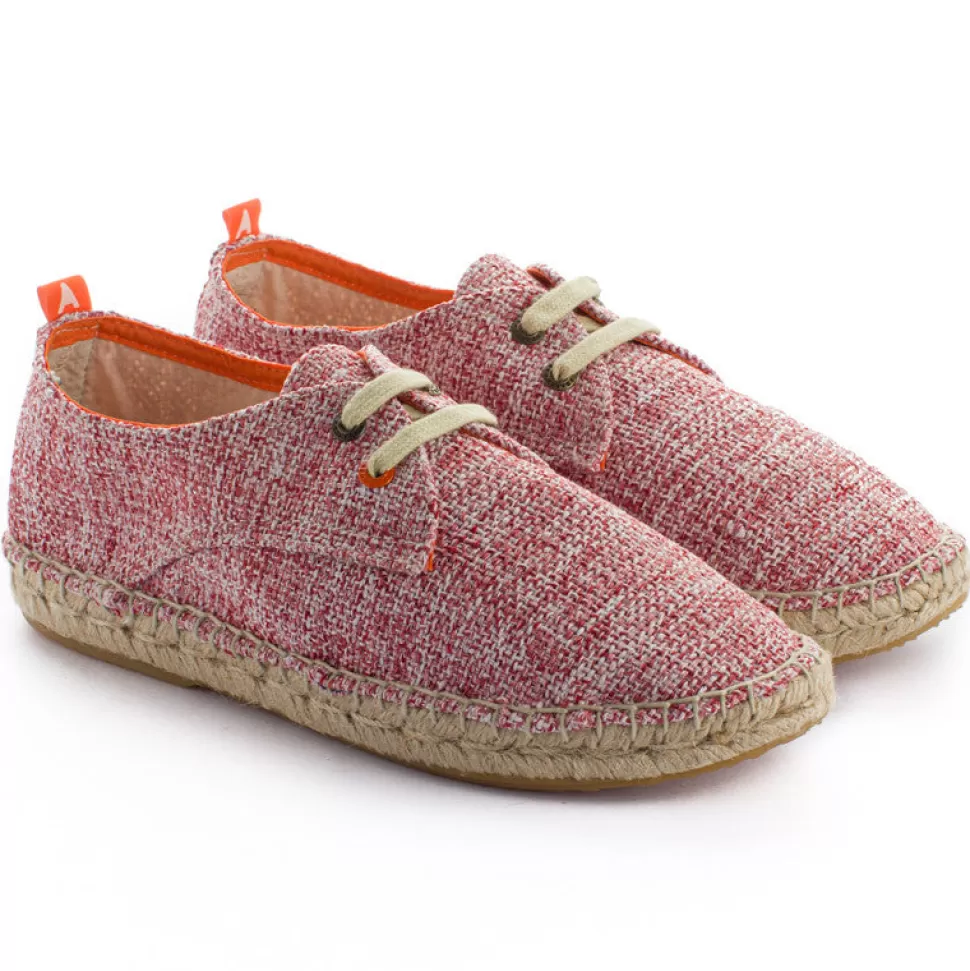 Shop Blucher Terra Casa Bianca Rossa Donna Espadrillas Con Lacci