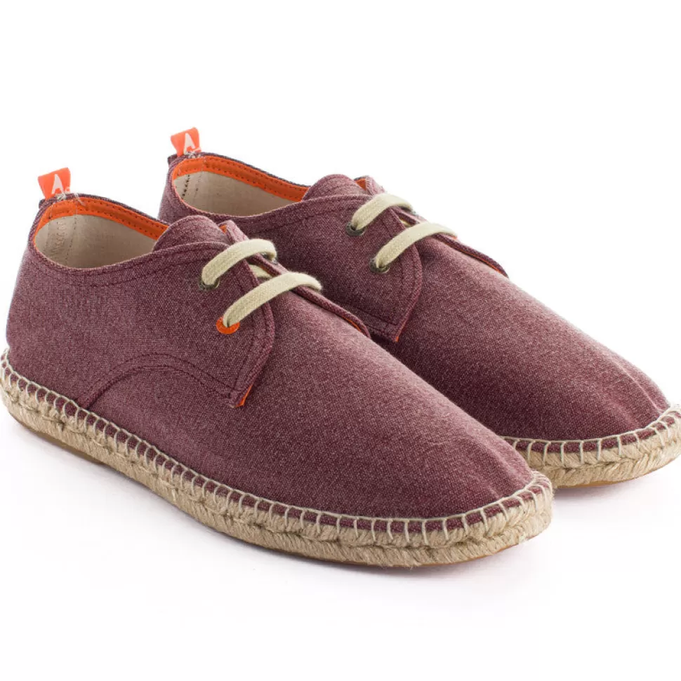 Flash Sale Blucher Terra Granato Uomo Espadrillas Con Lacci