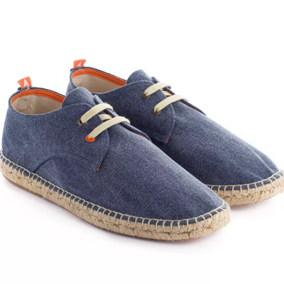 Outlet Blucher Terra Marino Uomo Espadrillas Con Lacci