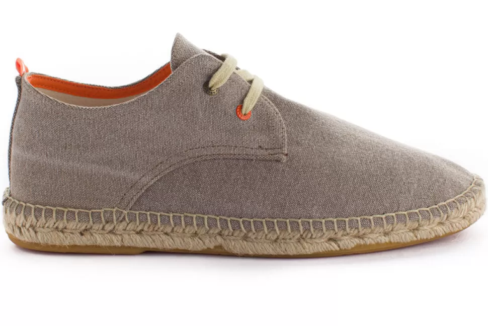 New Blucher Terra Panna Uomo Espadrillas Con Lacci