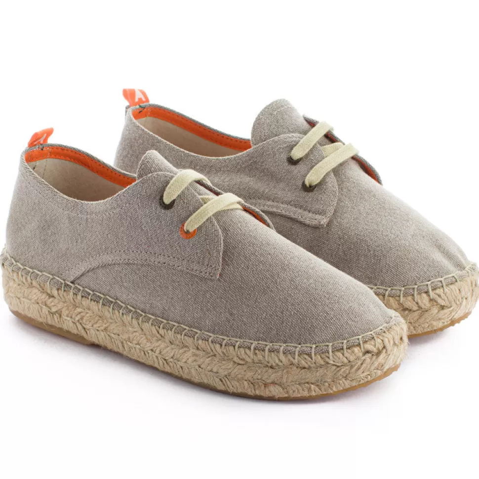 Cheap Blucher Terra Panna Donna Espadrillas Con Lacci