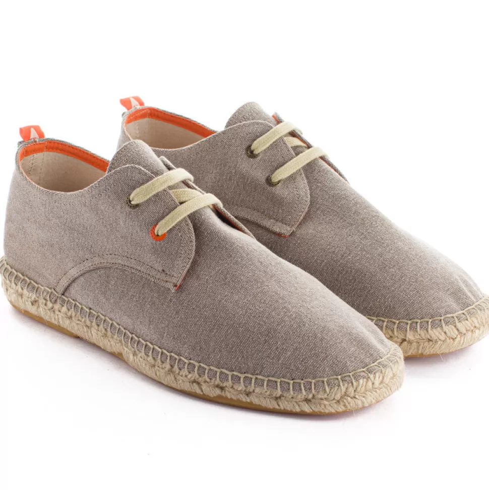 New Blucher Terra Panna Uomo Espadrillas Con Lacci