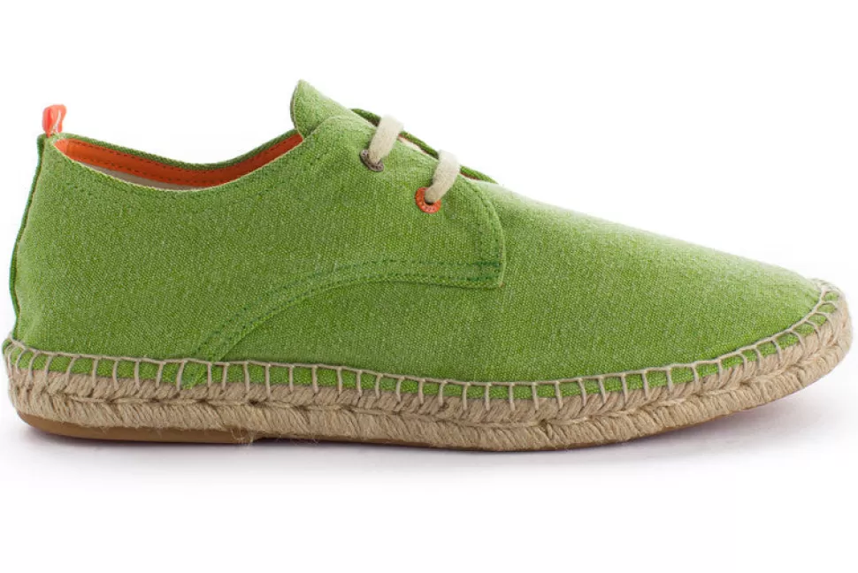 Sale Blucher Terra Pistacchio Uomo Espadrillas Con Lacci