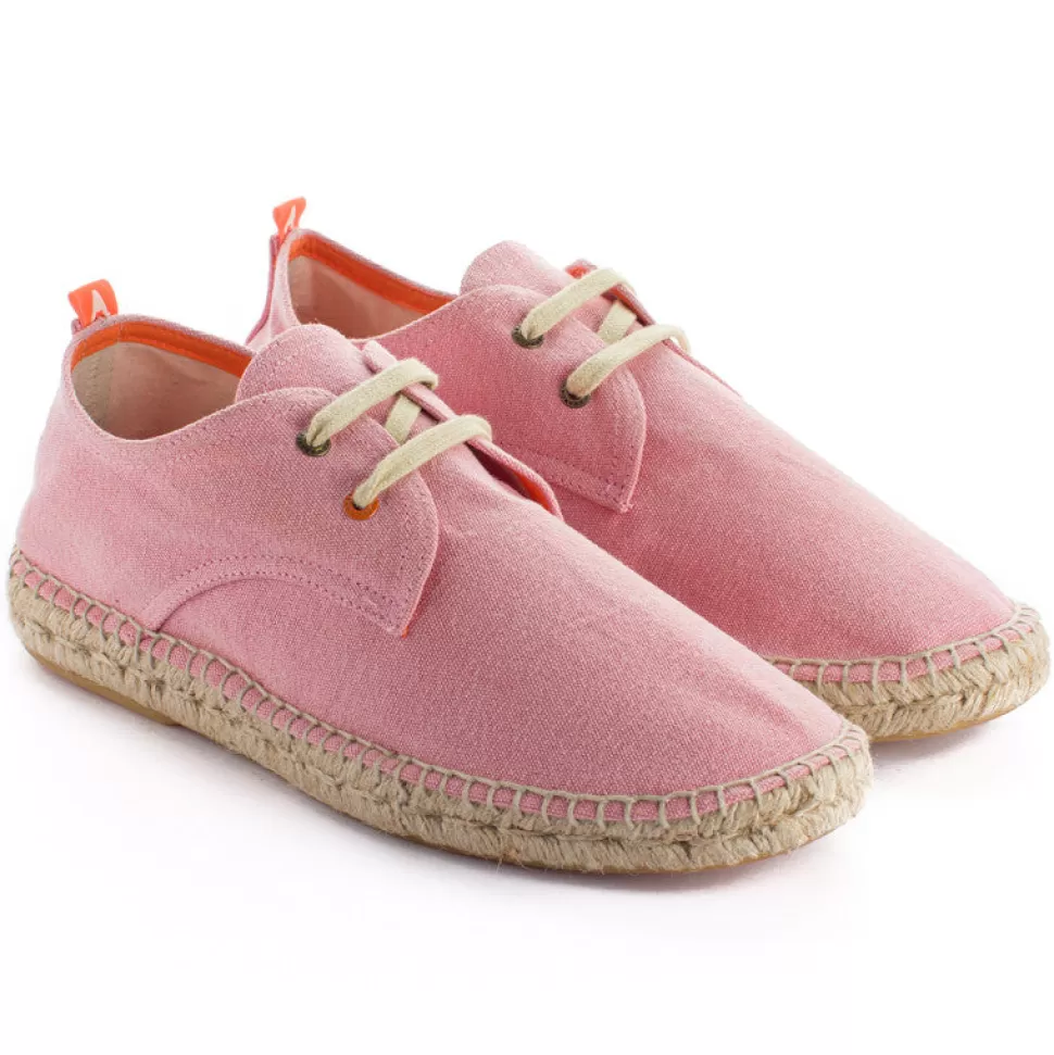 Outlet Blucher Terra Rosa Uomo Espadrillas Con Lacci