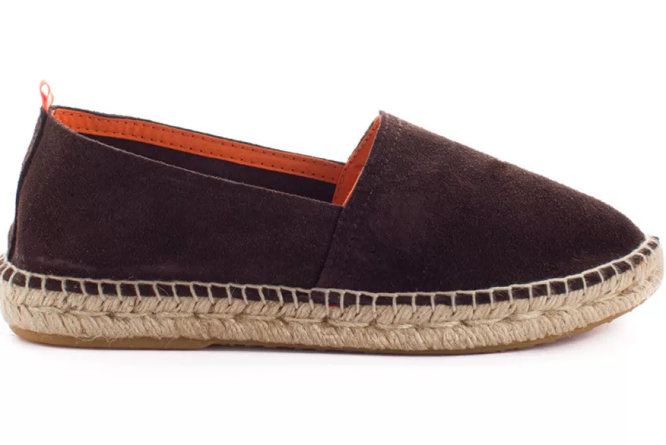 Clearance Campeggio Pelle Di Cioccolato Donna Espadrillas Estive