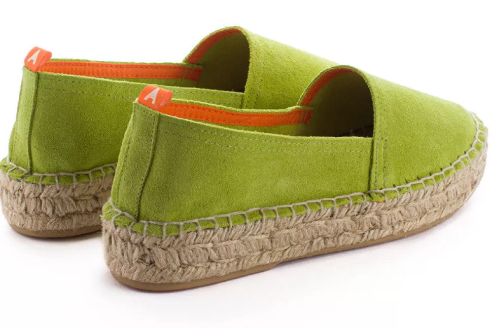 Store Campeggio Pelle Di Pistacchio Donna Espadrillas Estive