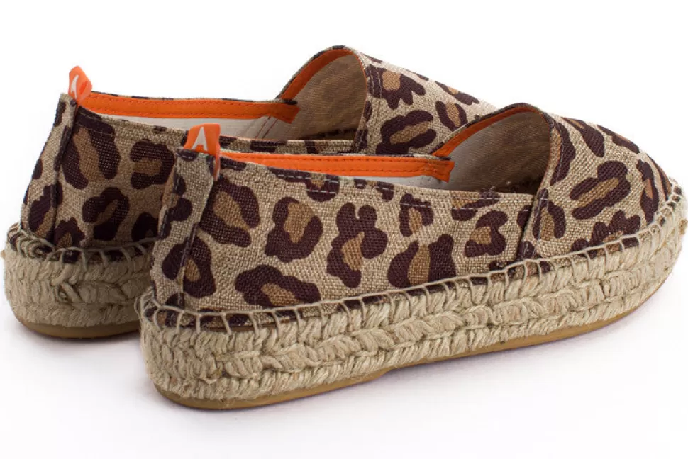 Cheap Campeggio Terra Leopardo Donna Espadrillas Estive