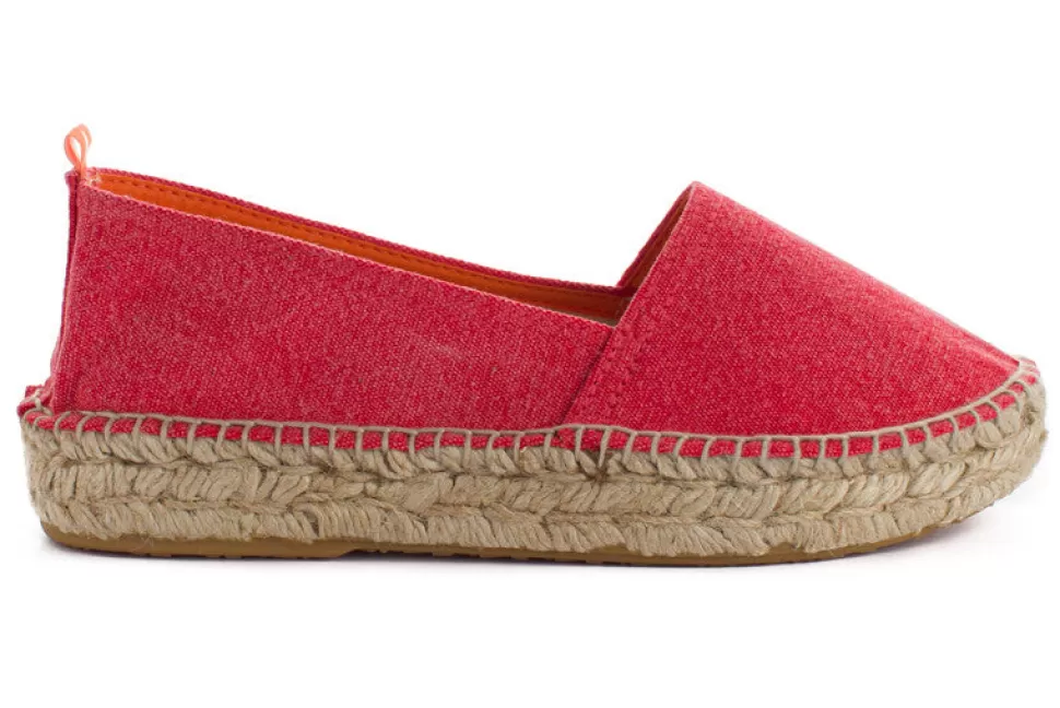 Sale Campeggio Terra Rosso Donna Espadrillas Estive