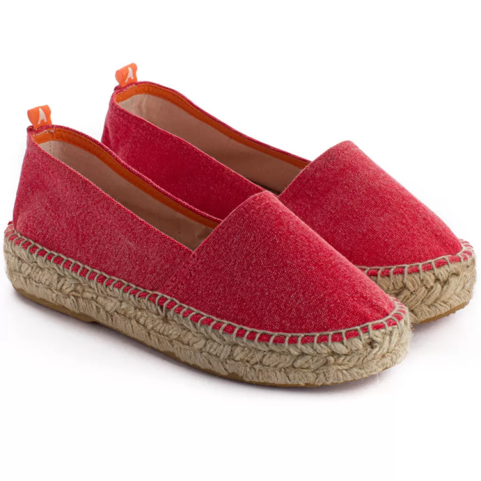 Sale Campeggio Terra Rosso Donna Espadrillas Estive