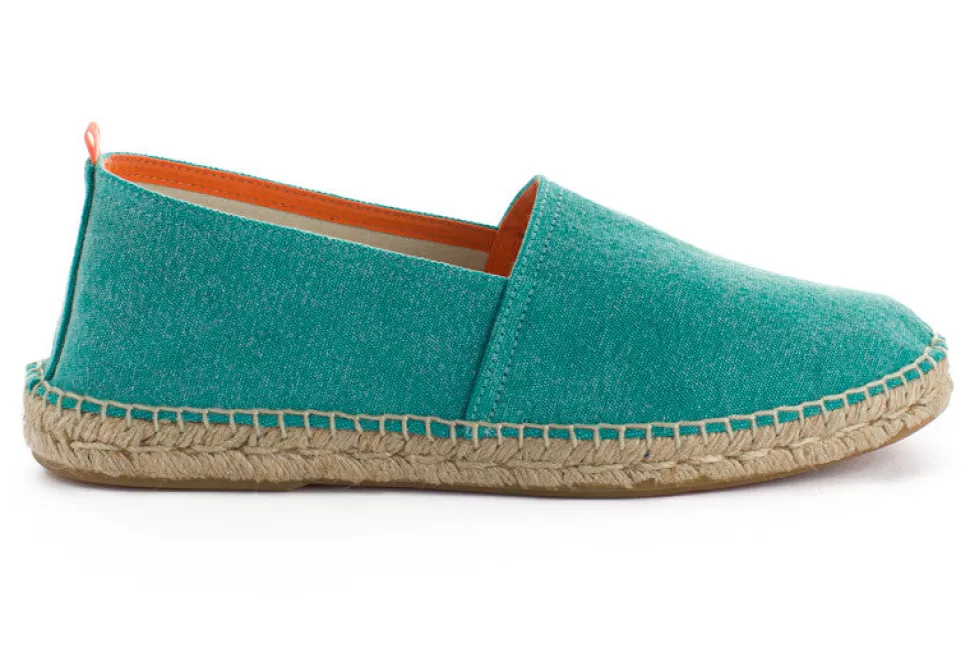 Outlet Campeggio Terra Verde Uomo Espadrillas Di Iuta