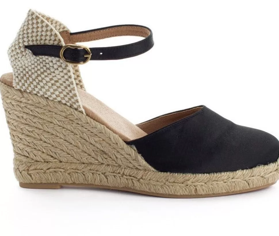 Cheap Espadrillas Con Zeppa In Raso Radel Nero Donna Espadrillas Con Zeppe