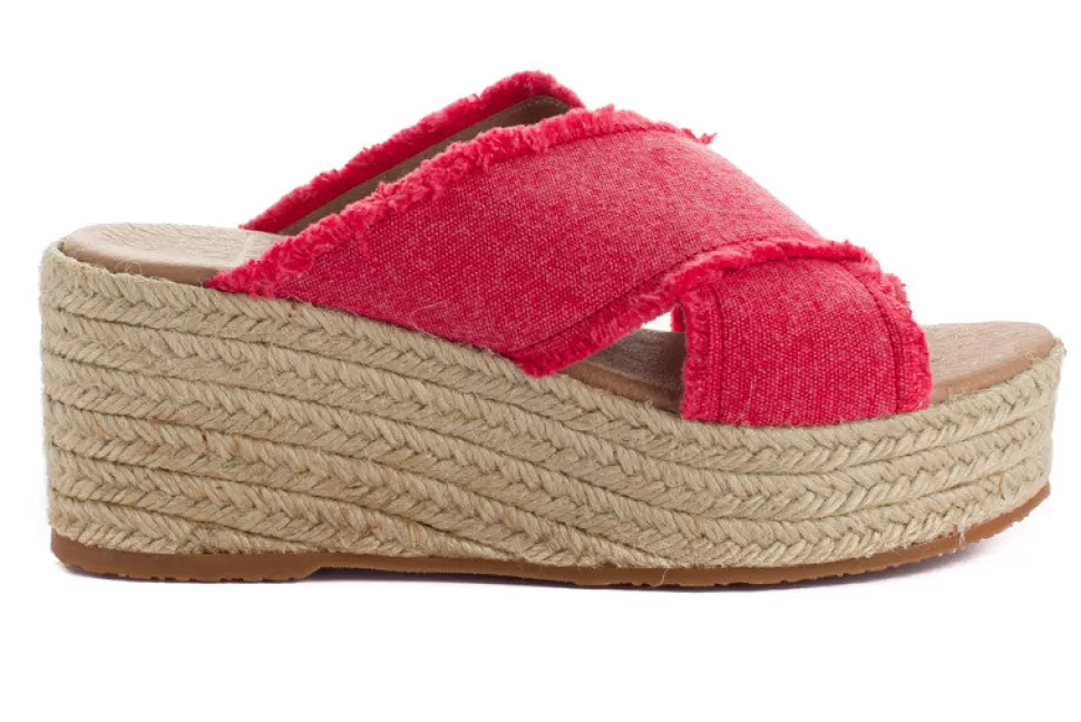 Flash Sale Espadrillas Con Zeppa Rhodes Vermillion Donna Espadrillas Con Zeppe