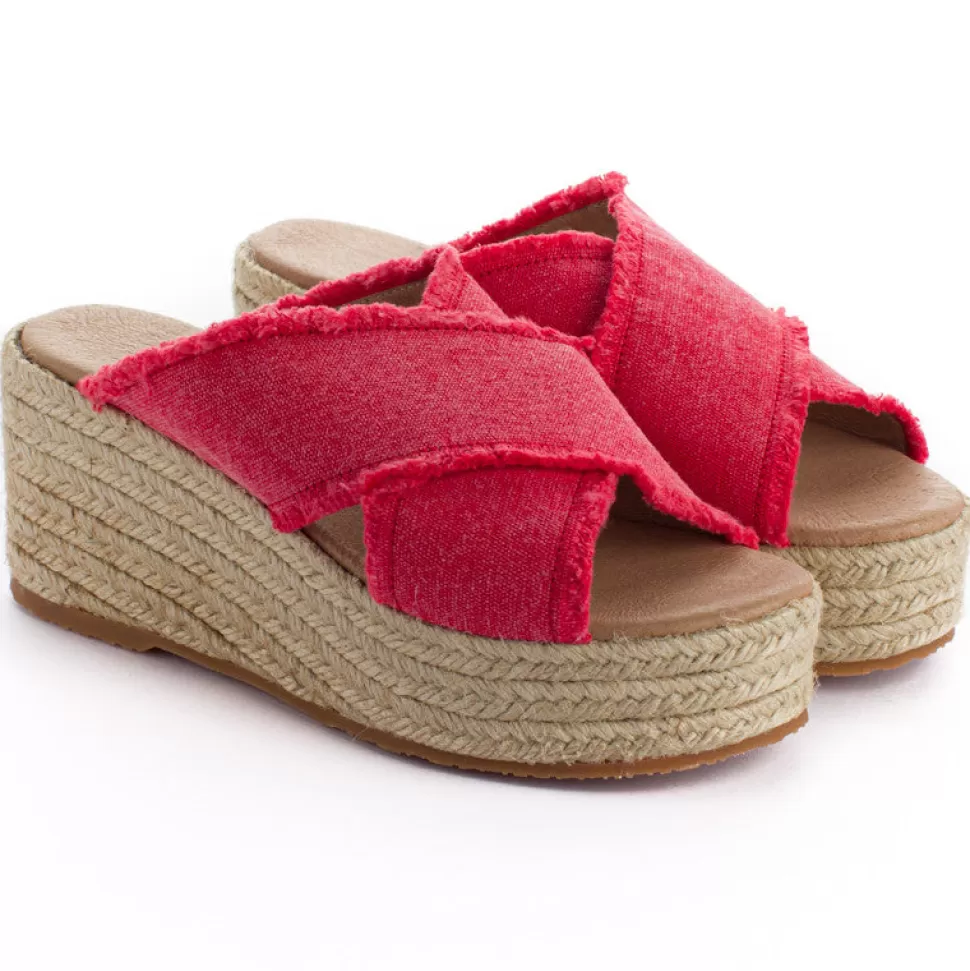 Flash Sale Espadrillas Con Zeppa Rhodes Vermillion Donna Espadrillas Con Zeppe