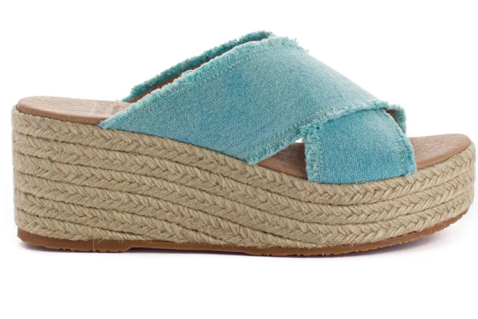 Sale Espadrillas Con Zeppa Rodos Aguamar Donna Espadrillas Con Zeppe