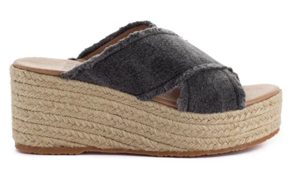 Sale Espadrillas Con Zeppa Rodos Nere Donna Espadrillas Estive