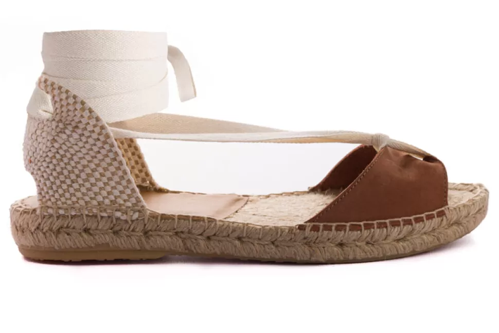 Best Sale Menorquinas Cinta Nobuck Brandy Donna Espadrillas Estive