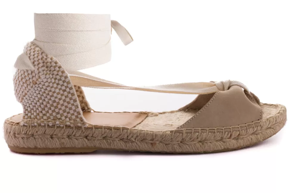 Online Menorquinas Cinta Nobuck Hielo Donna Espadrillas Estive