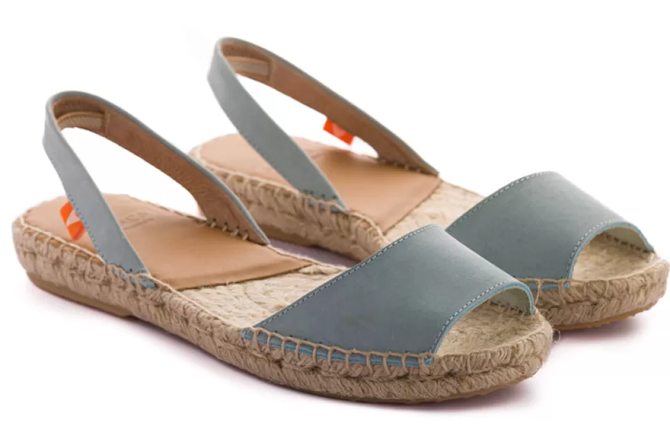 Cheap Menorquinas Nobuck Celeste Donna Espadrillas Estive