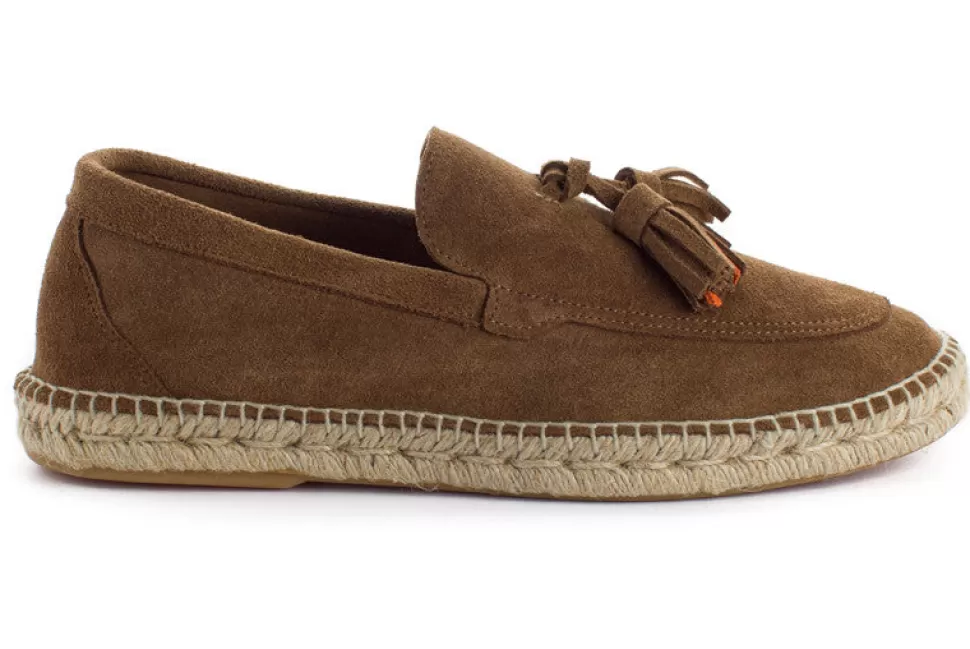 Online Mocassini Con Nappine In Pelle Terra Uomo Espadrillas Mocassino