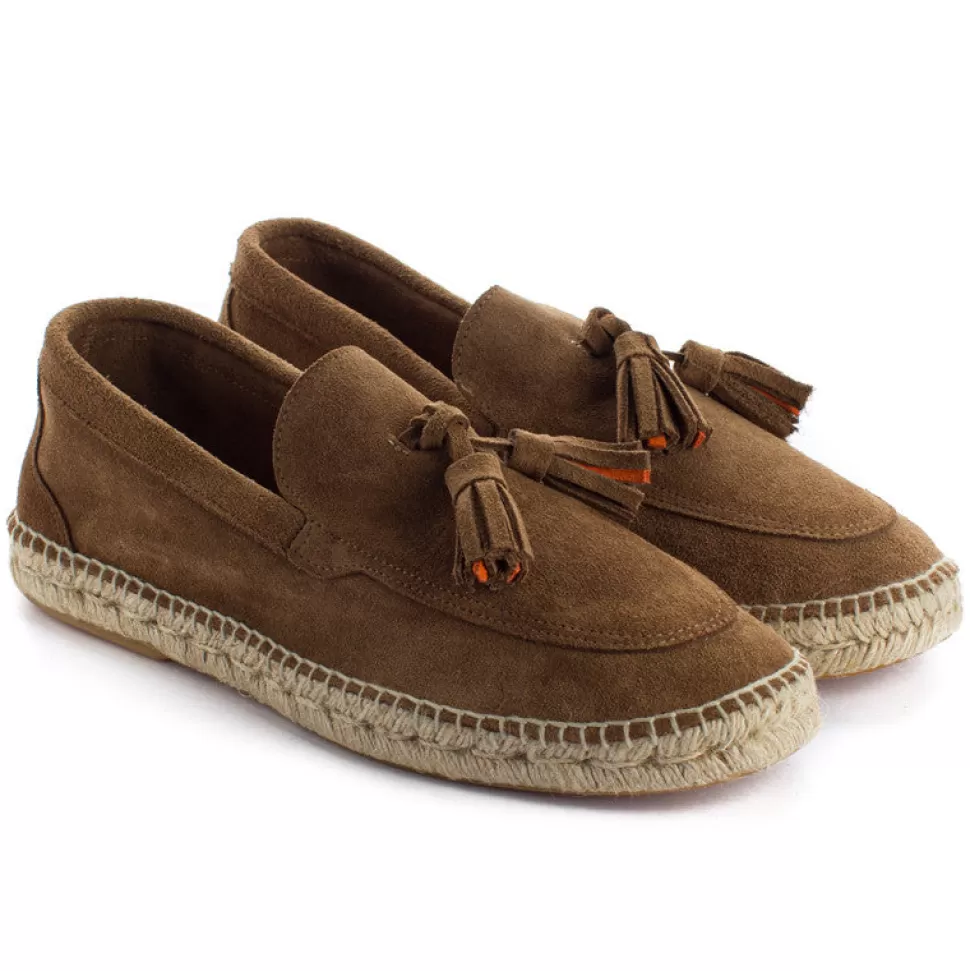 Online Mocassini Con Nappine In Pelle Terra Uomo Espadrillas Mocassino