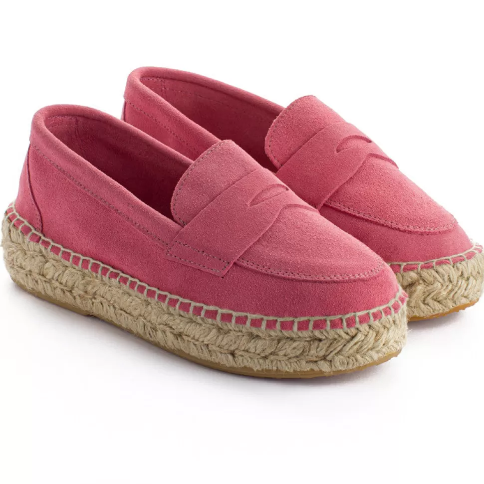 Best Sale Mocassino In Pelle Bubblegum Donna Espadrillas Mocassino