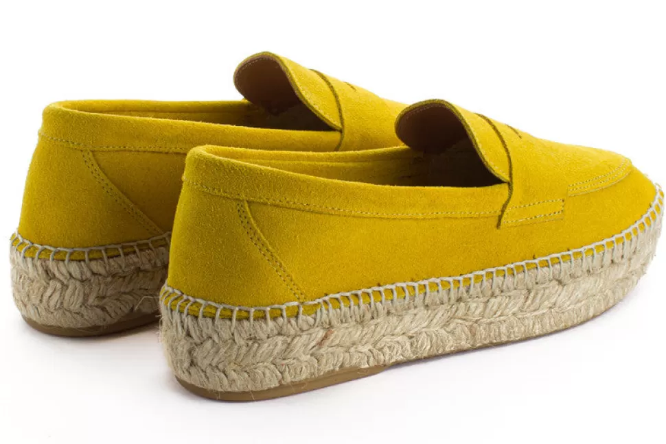 Discount Mocassino In Pelle Limone 663 Donna Espadrillas Mocassino