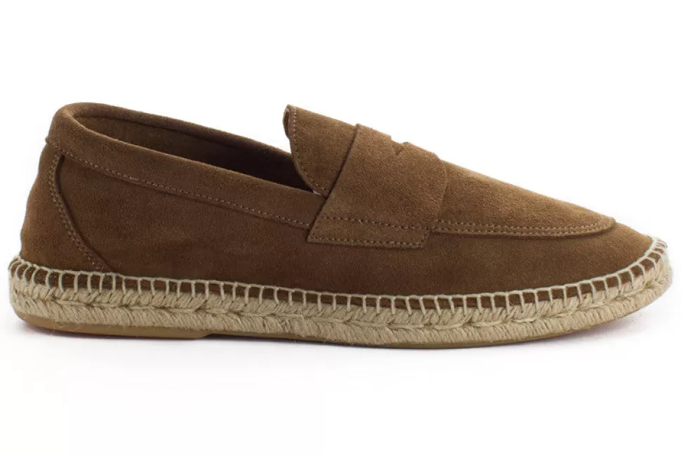 New Mocassino In Pelle Terra Uomo Espadrillas Estive