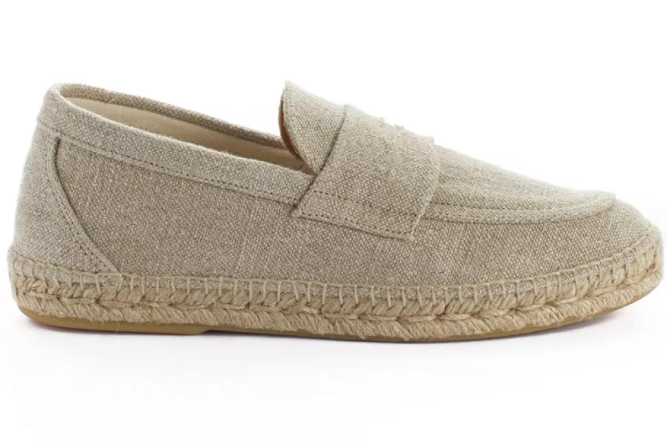 Cheap Mocassino Old Linen Ecru Uomo Espadrillas Mocassino