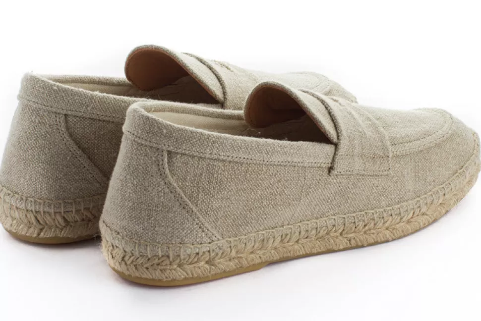 Cheap Mocassino Old Linen Ecru Uomo Espadrillas Mocassino