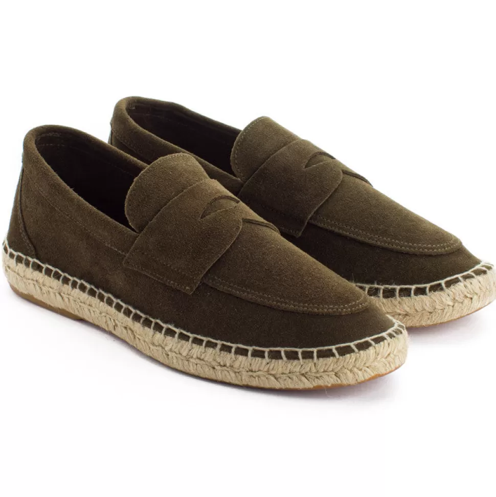 Outlet Mocassino Pelle Testa Uomo Espadrillas Mocassino