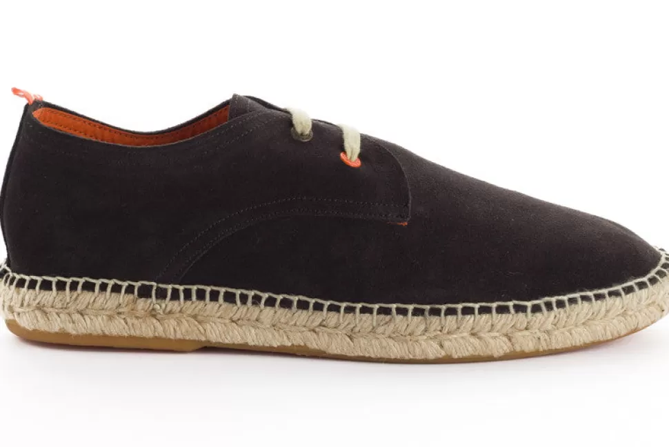 Fashion Pelle Antracite Blucher 852 Uomo Espadrillas Estive