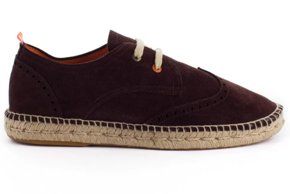 Cheap Pelle Cioccolato Oxford 438 Uomo Espadrillas Oxford