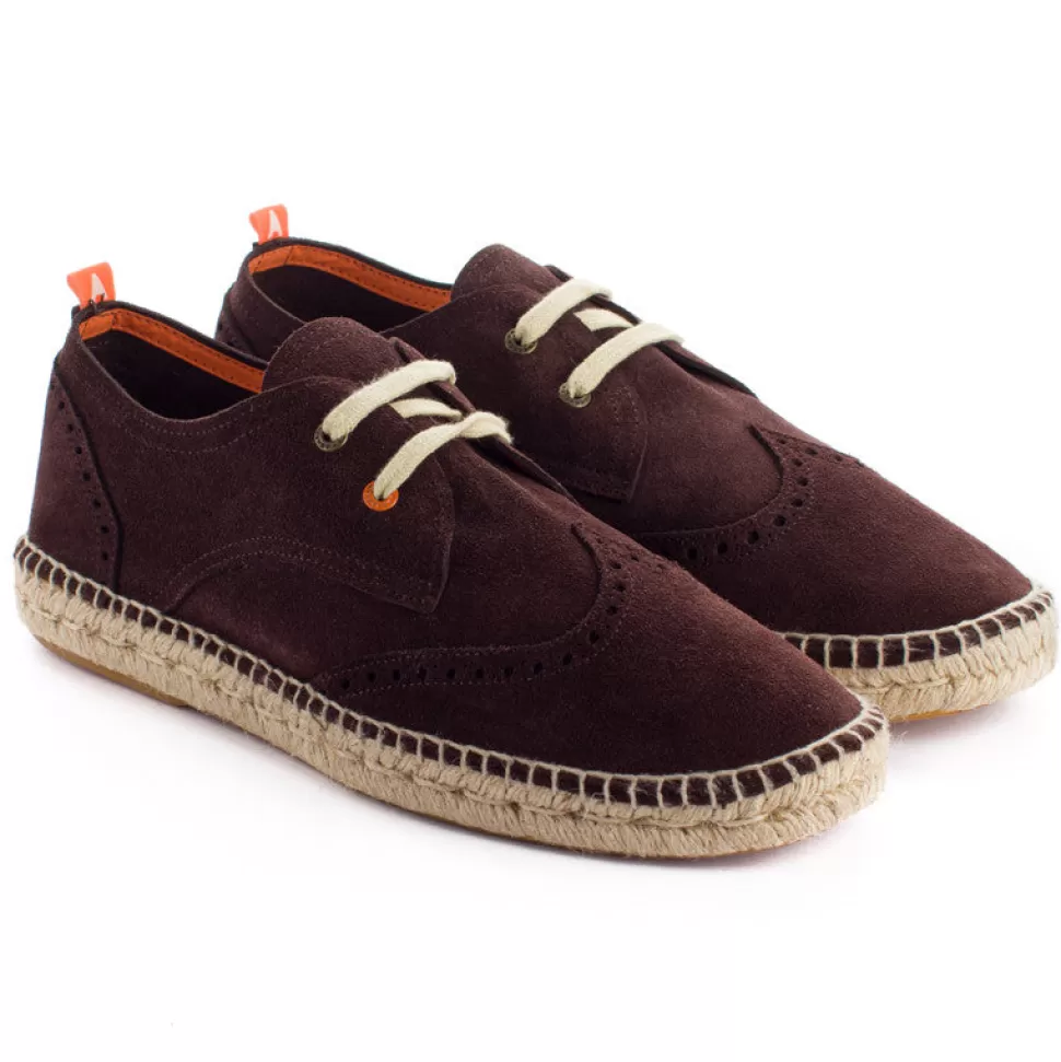 Cheap Pelle Cioccolato Oxford 438 Uomo Espadrillas Oxford