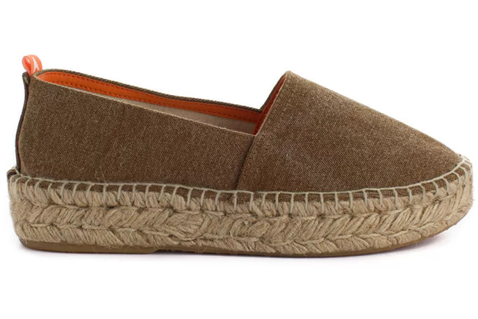 Sale Pelle Da Campeggio Terra Donna Espadrillas Di Iuta