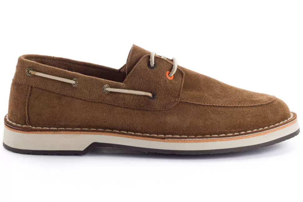 Clearance Pelle Nautica Pelle Crosta Terra Uomo Scarpe Di Pelle