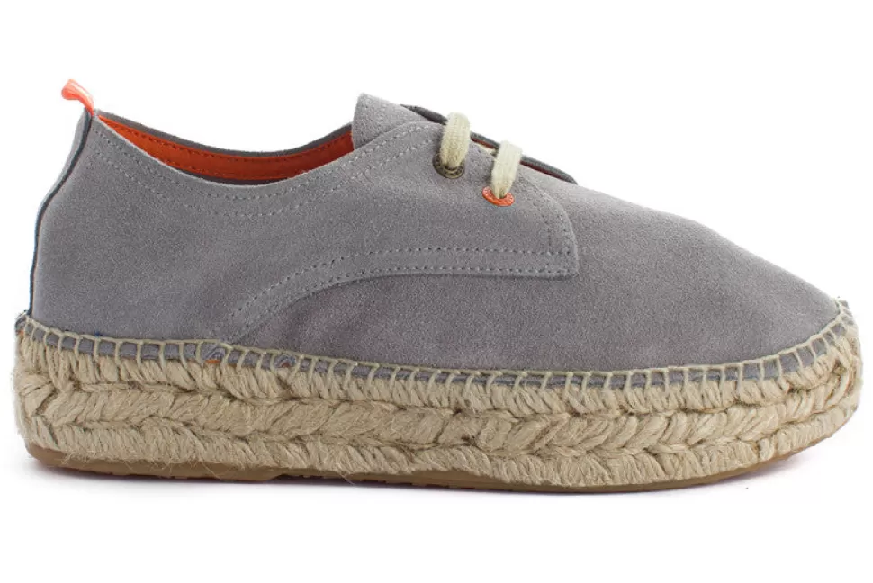 Flash Sale Pelle Perla Blucher 823 Donna Espadrillas Con Lacci