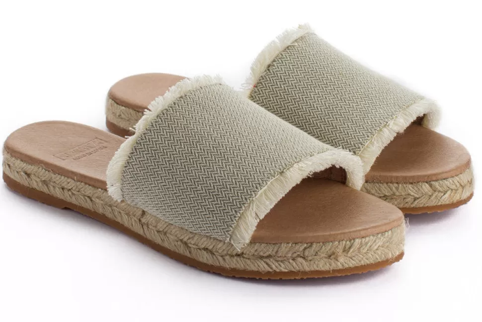 Best Sandali Di Iuta Santorini Kaki Unisex Donna Espadrillas Estive