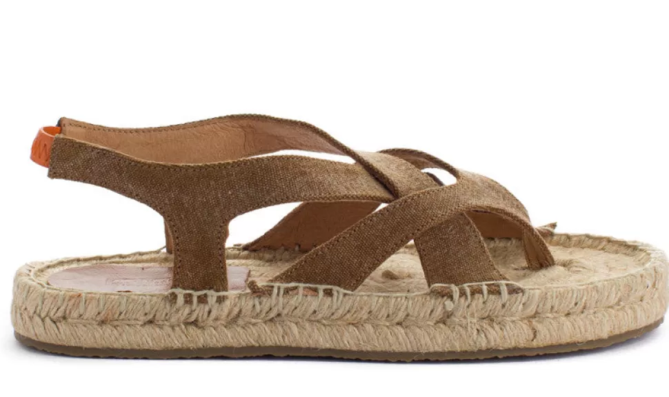 Fashion Sandali In Iuta Terra Formentera In Pelle Donna Espadrillas Estive