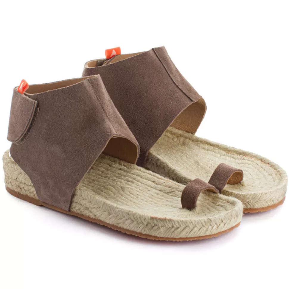 Flash Sale Sandali In Pelle Ibiza Tortora Donna Espadrillas Estive