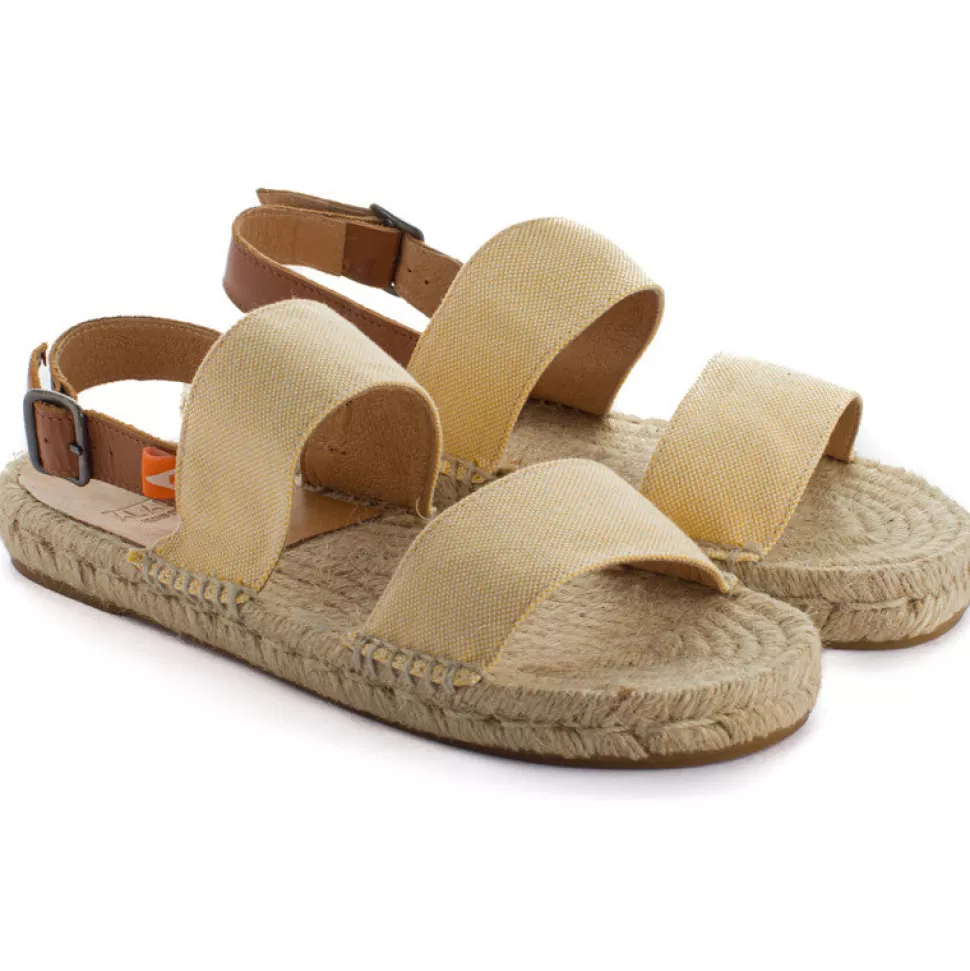 Sale Sandali Pascale Domine In Juta Gialla Donna Espadrillas Estive