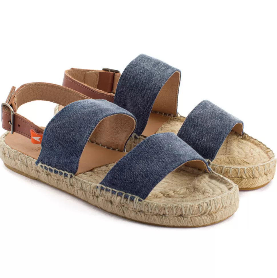 Shop Sandali Pascale Domine Marino In Juta Donna Espadrillas Estive